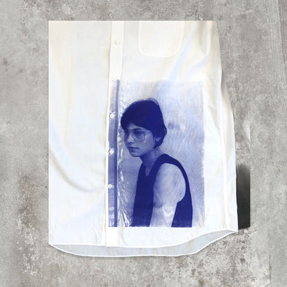 COOMES Limited Oversized Graphic White Shirt | Default Title, Blue