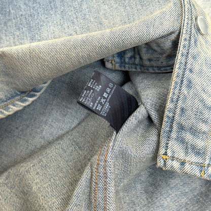 AMIRI DEIIM HOODED OVERSHIRT BLUE / CLAY M | Medium, Blue
