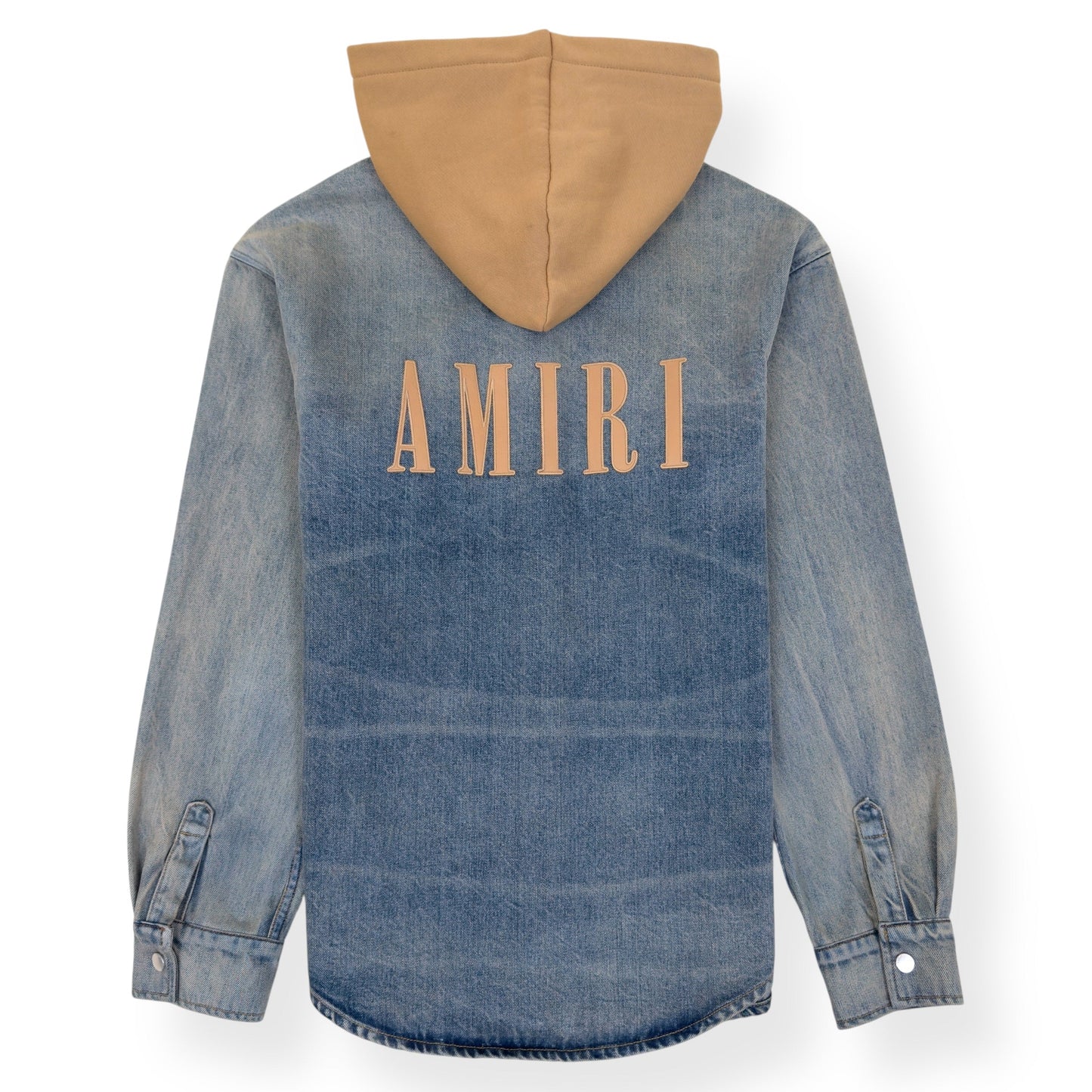 AMIRI DEIIM HOODED OVERSHIRT BLUE / CLAY M | Medium, Blue
