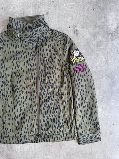 Hysteric Glamour Olive Leopard Camo Military Style Jacket | Default Title, Multicoloured