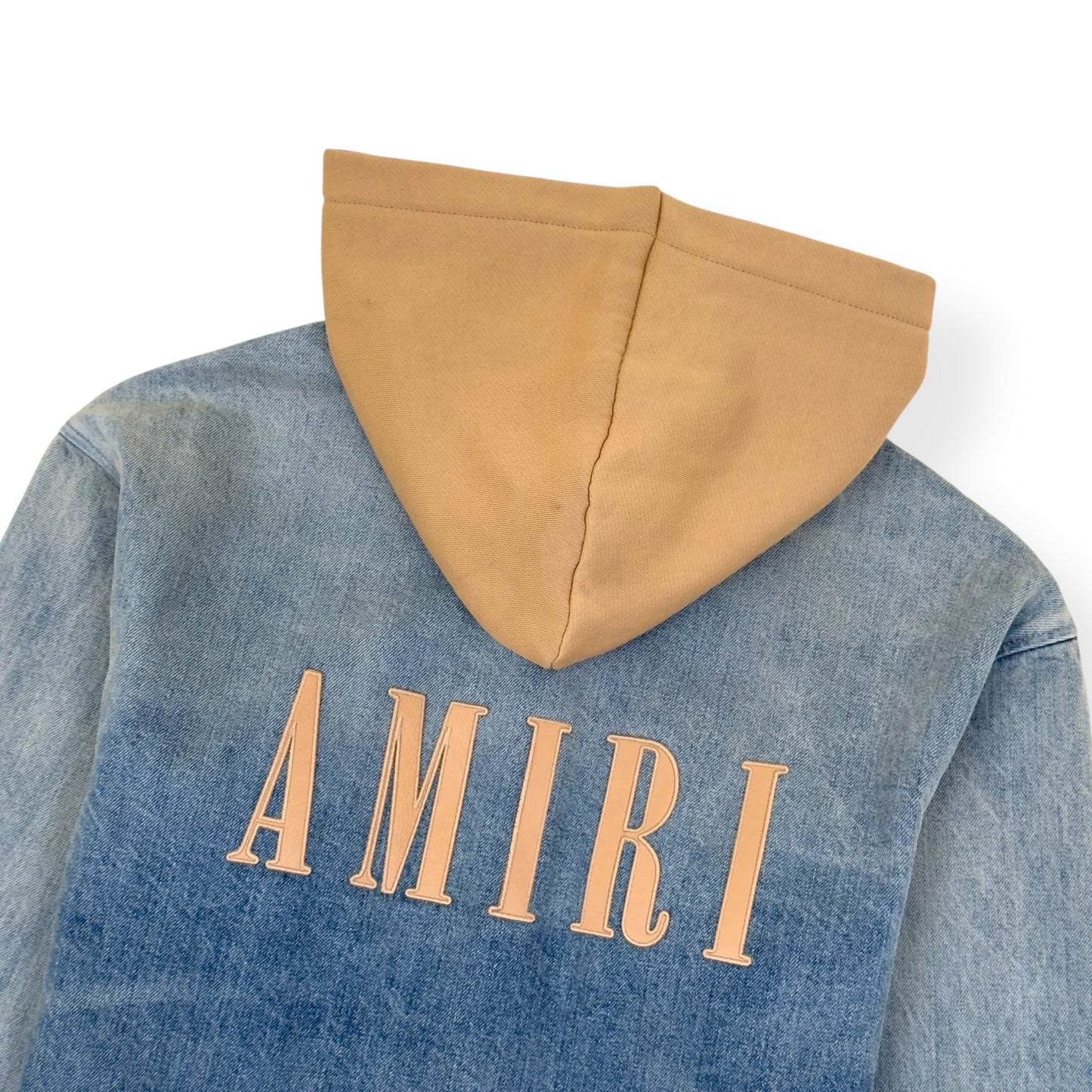 AMIRI DEIIM HOODED OVERSHIRT BLUE / CLAY M | Medium, Blue