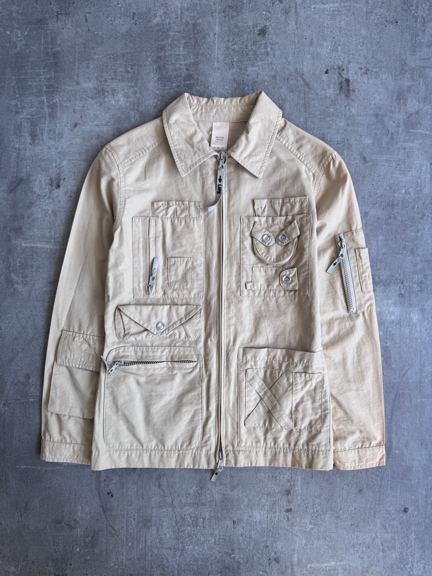 1991 Moschino Beige Survival Jacket | Default Title, Multicoloured