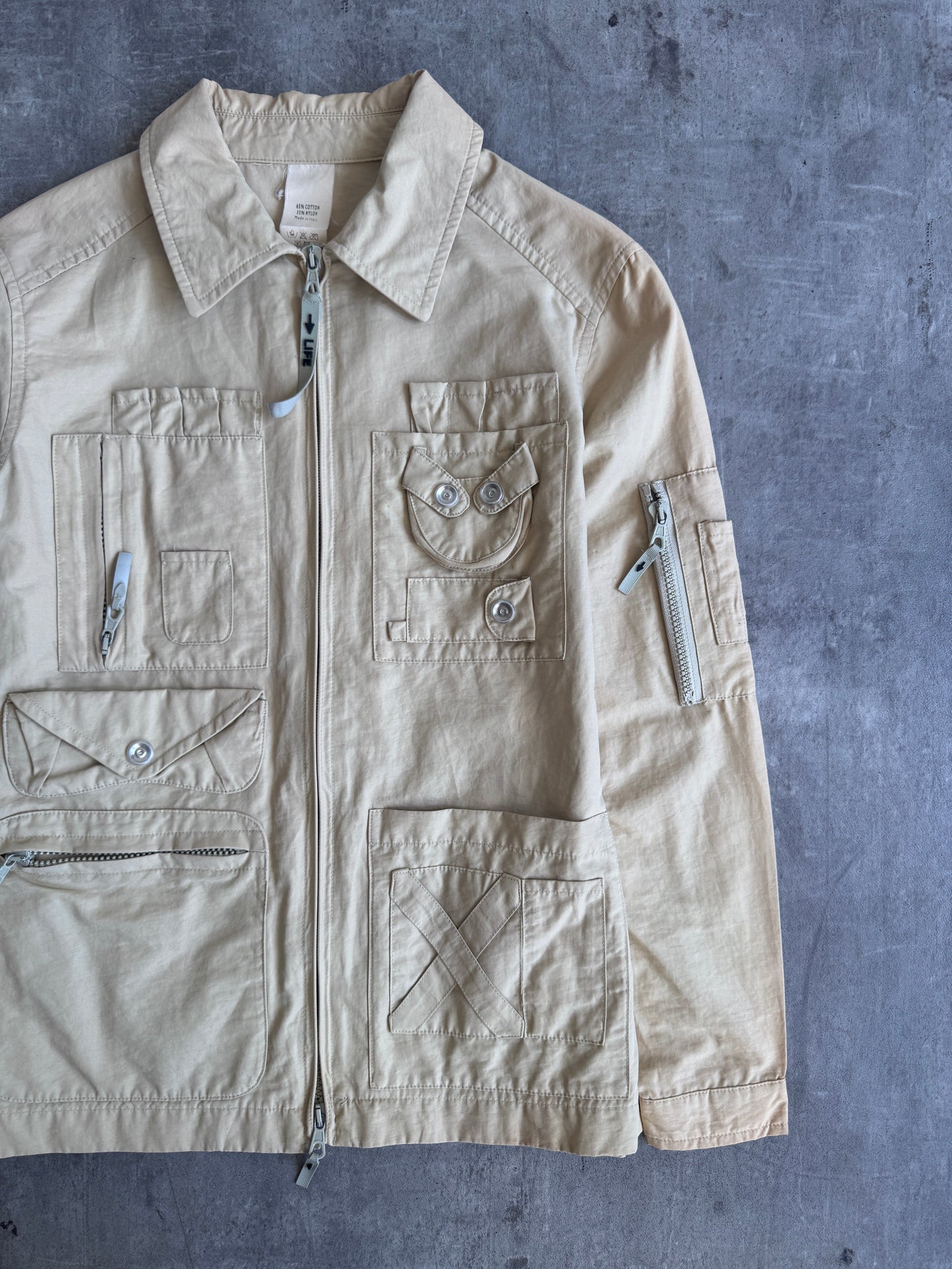 1991 Moschino Beige Survival Jacket | Default Title, Multicoloured