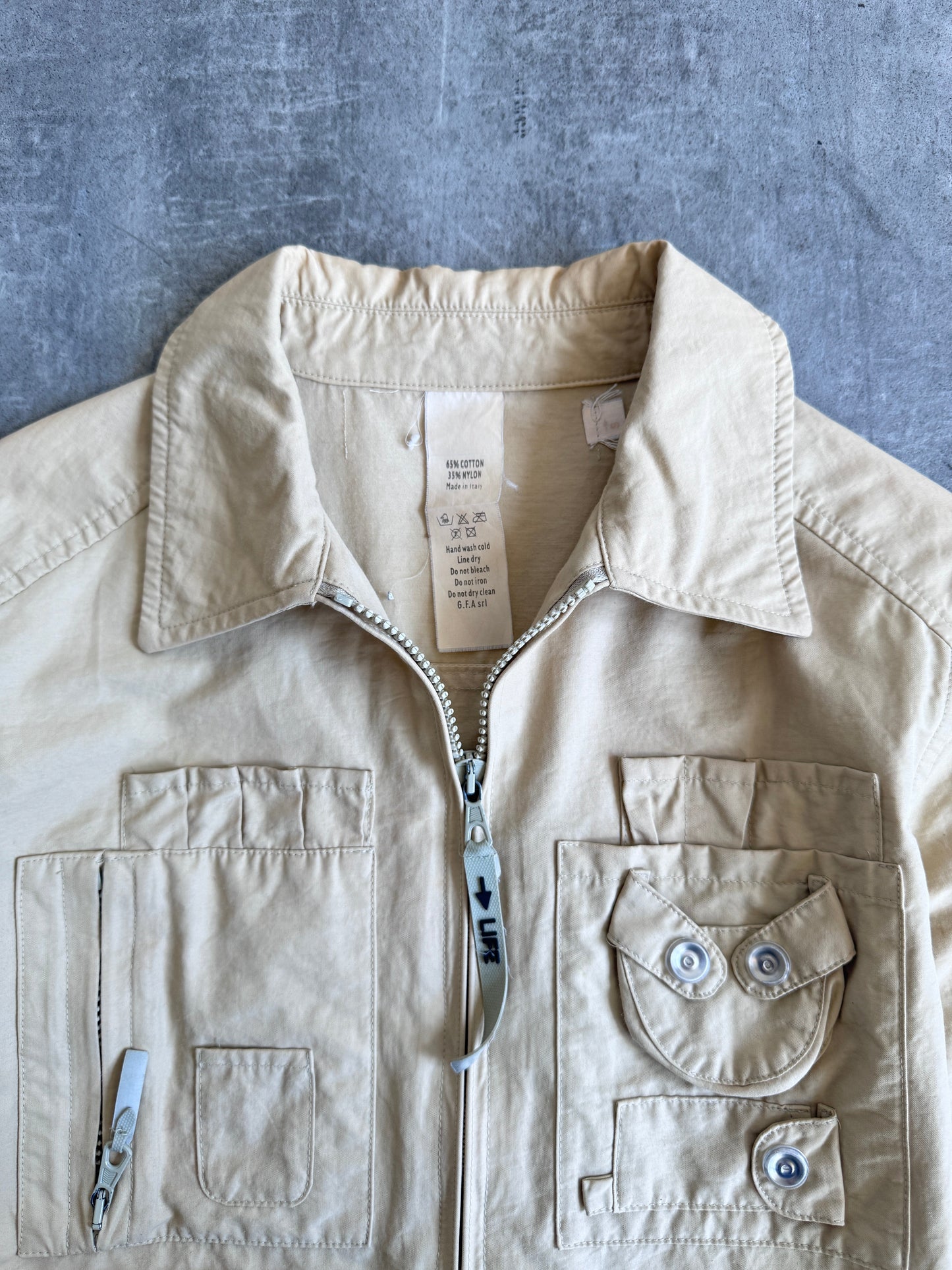 1991 Moschino Beige Survival Jacket | Default Title, Multicoloured