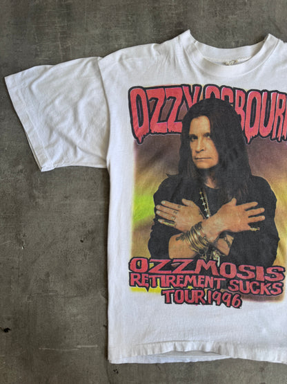 1996 Single Stitch Ozzy Osbourne 'Retirement Sucks' Tour Promo Graphic Tee | Default Title, Multicoloured