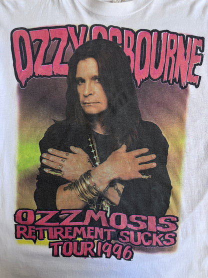1996 Single Stitch Ozzy Osbourne 'Retirement Sucks' Tour Promo Graphic Tee | Default Title, Multicoloured
