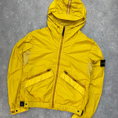 Stone Island Yellow Membrana TC Lightweight Hooded Jacket SS13 | Medium, Multicoloured