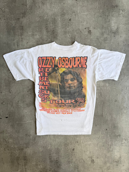 1996 Single Stitch Ozzy Osbourne 'Retirement Sucks' Tour Promo Graphic Tee | Default Title, Multicoloured