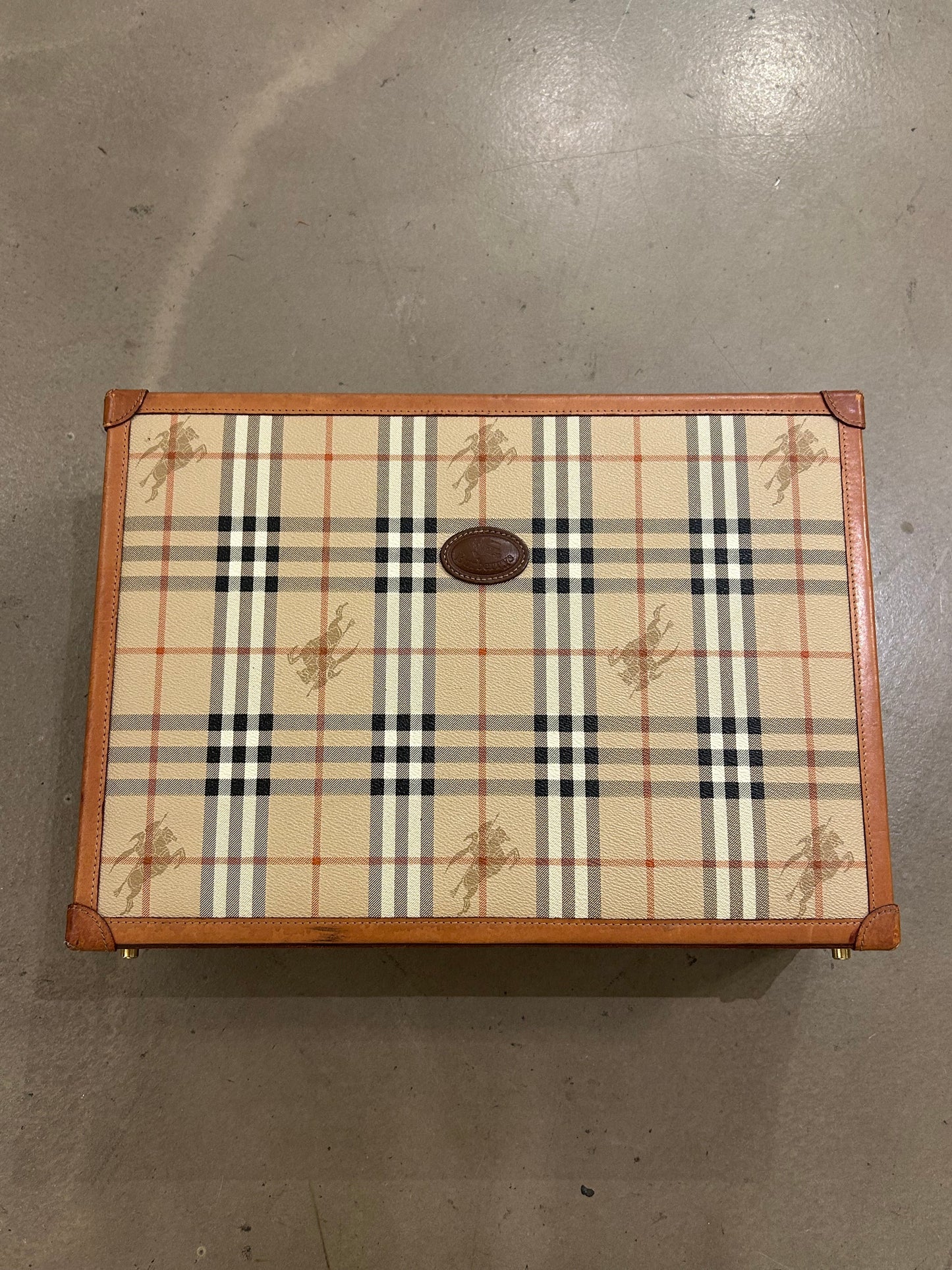 Burberry Nova Check Small Briefcase