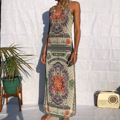 Vintage Jean Paul Gaultier JPG Mesh Money Bank Note Dress | Default Title, Multicolor