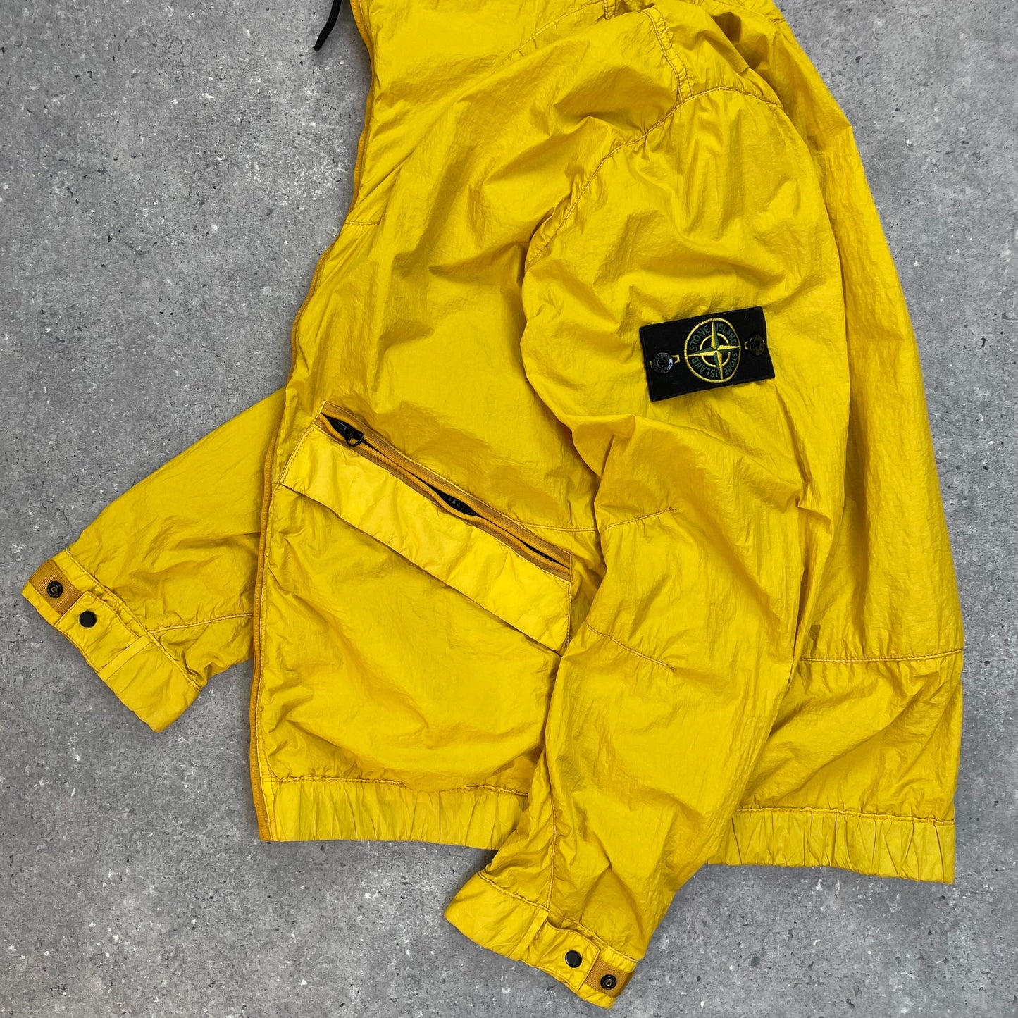 Stone Island Yellow Membrana TC Lightweight Hooded Jacket SS13 | Medium, Multicoloured