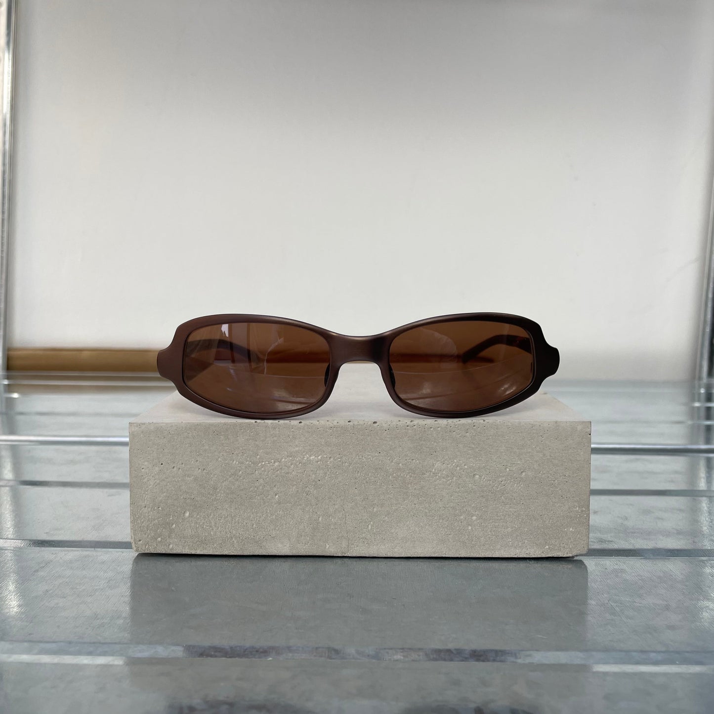 Prada Brown 00s Women's Micro Sunglasses | O/S, Brown