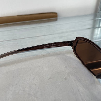 Prada Brown 00s Women's Micro Sunglasses | O/S, Brown