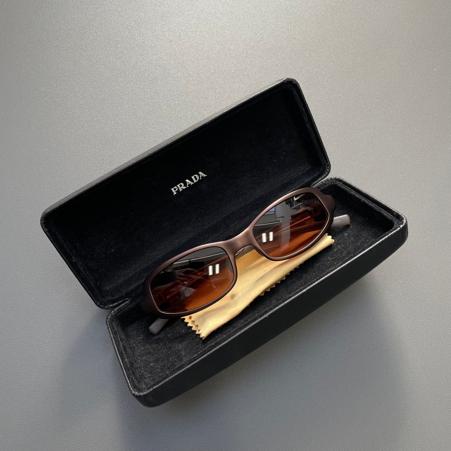 Prada Brown 00s Women's Micro Sunglasses | O/S, Brown