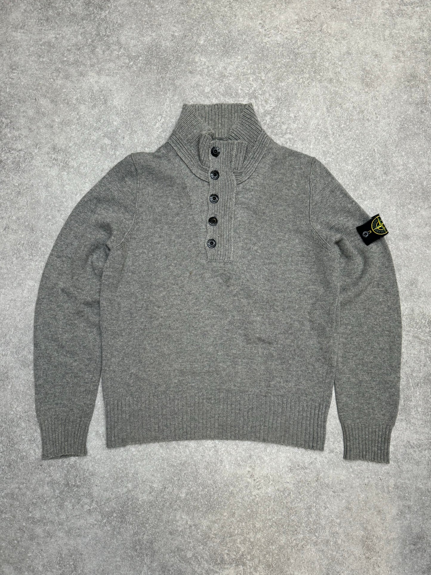 A/W2010 Stone Island Quarter-Zip Wool Blended Sweater