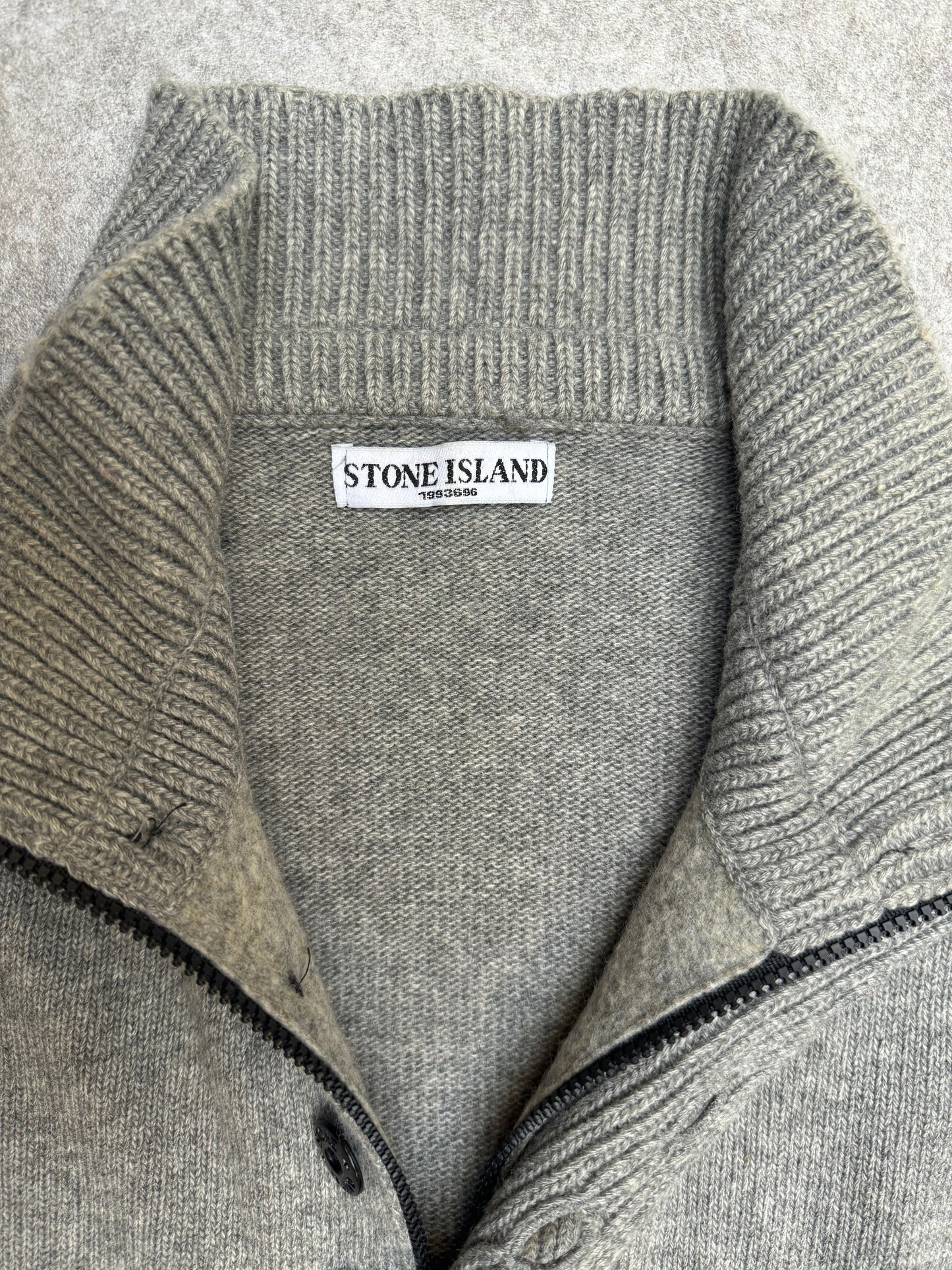 A/W2010 Stone Island Quarter-Zip Wool Blended Sweater