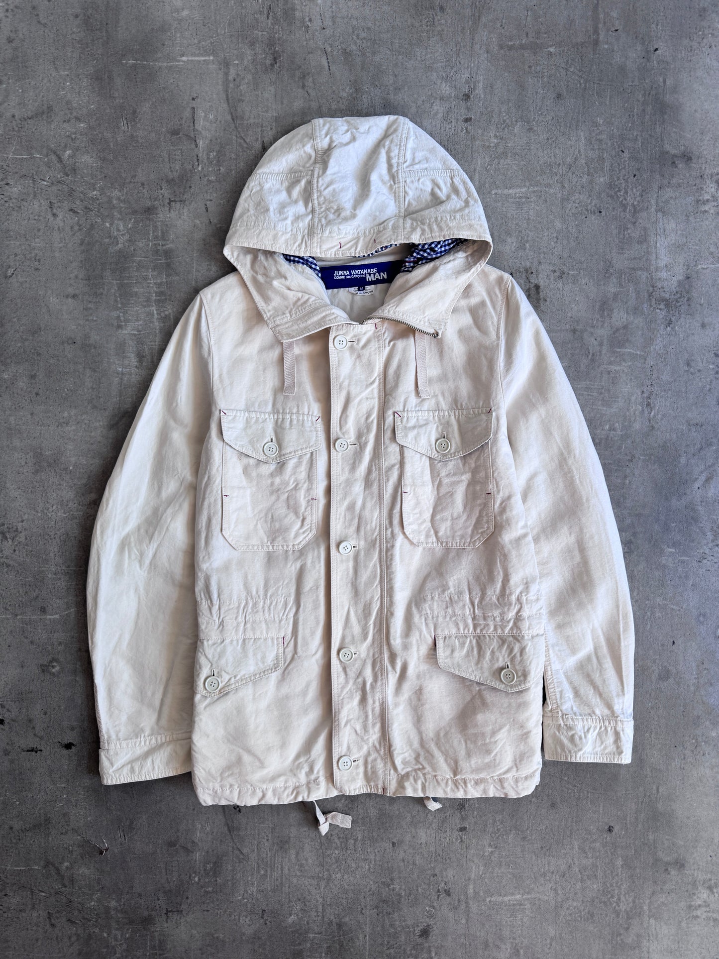 S/S 2010 Comme Des Garcons X Junya Watanabe Gingham Plaid Field Parka | Medium, Multicoloured
