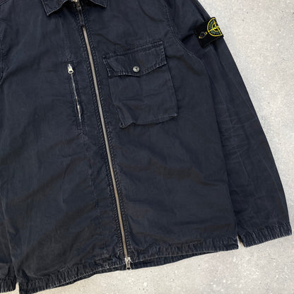 Stone Island Navy Overshirt Jacket | Medium, Navy