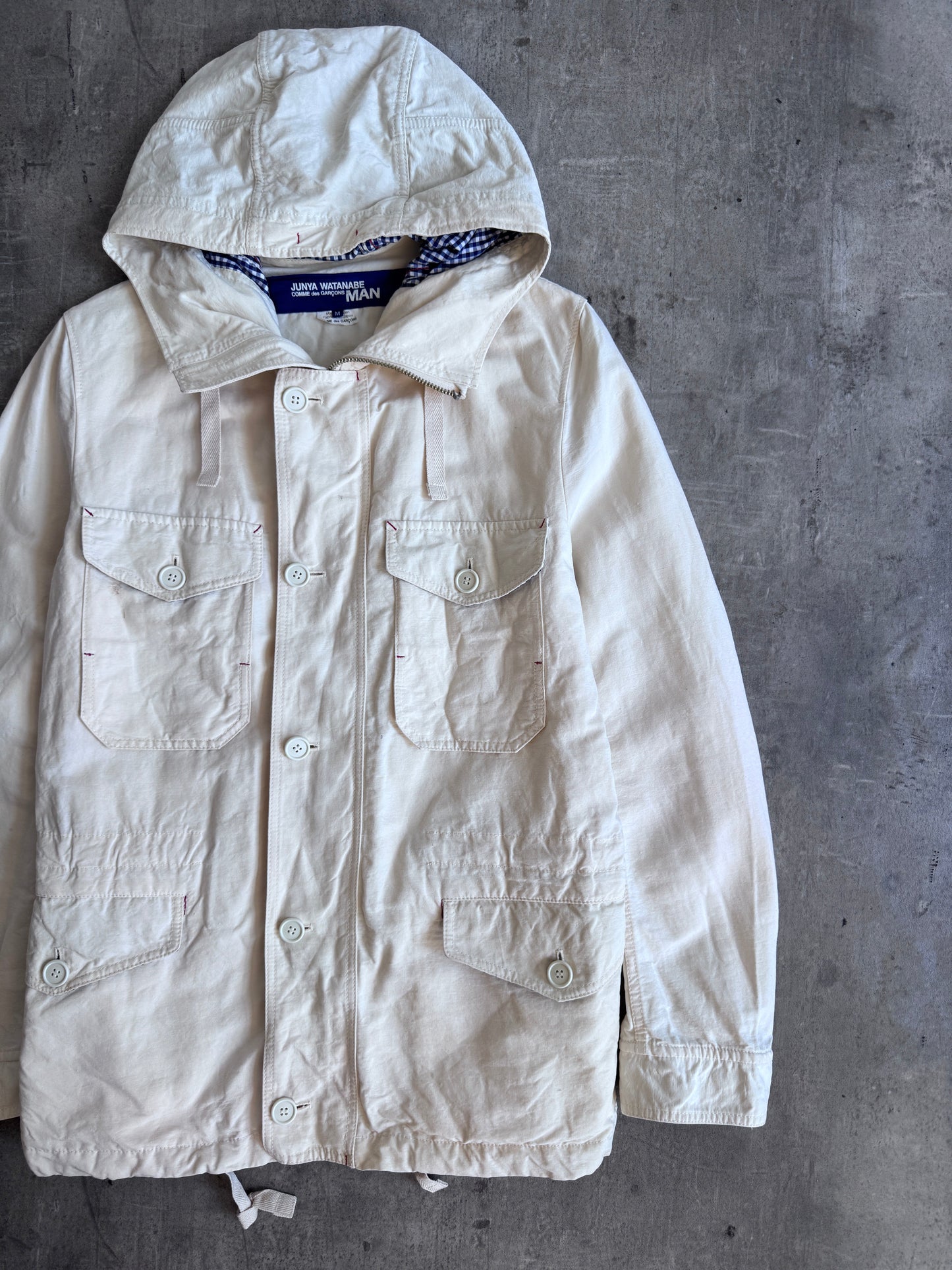 S/S 2010 Comme Des Garcons X Junya Watanabe Gingham Plaid Field Parka | Medium, Multicoloured