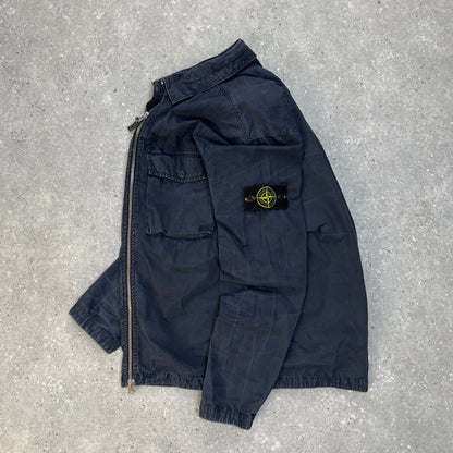 Stone Island Navy Overshirt Jacket | Medium, Navy