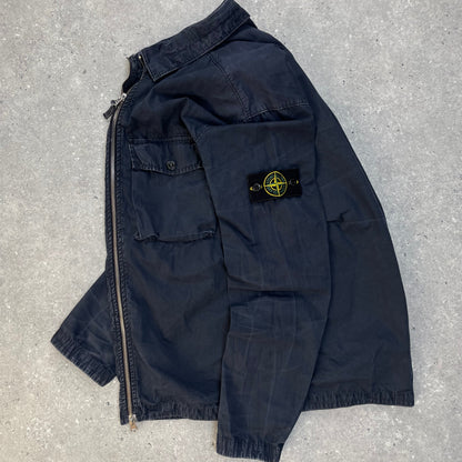 Stone Island Navy Overshirt Jacket | Medium, Navy