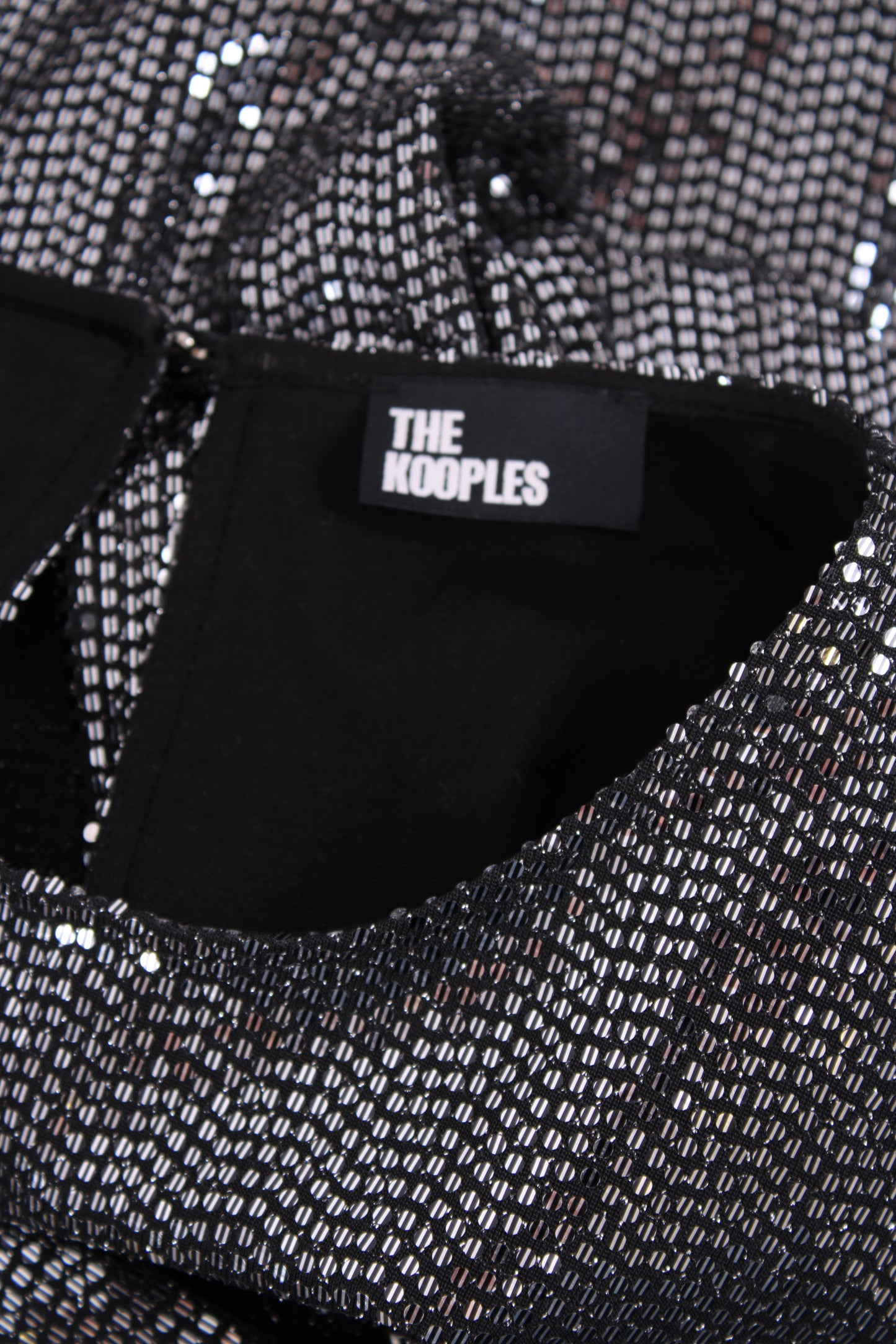 The Kooples Mini Dress Silver Sequin S | Small, Silver