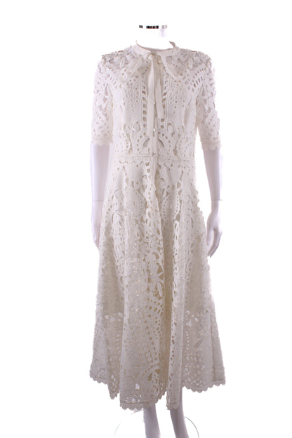 Temperley London S/S Lace Dress White 10 | O/S, White