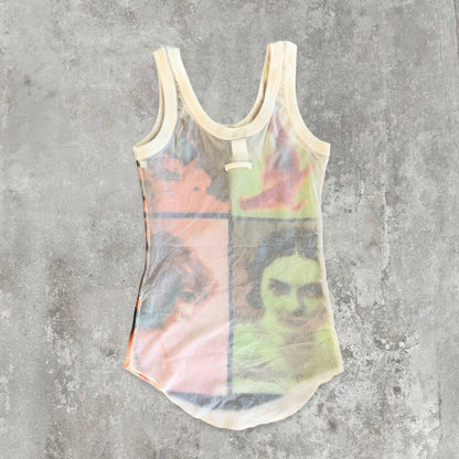Jean Paul Gaultier JPG ‘Andy Warhol’ Inspired Faces Mesh Vest Top | Default Title, Red