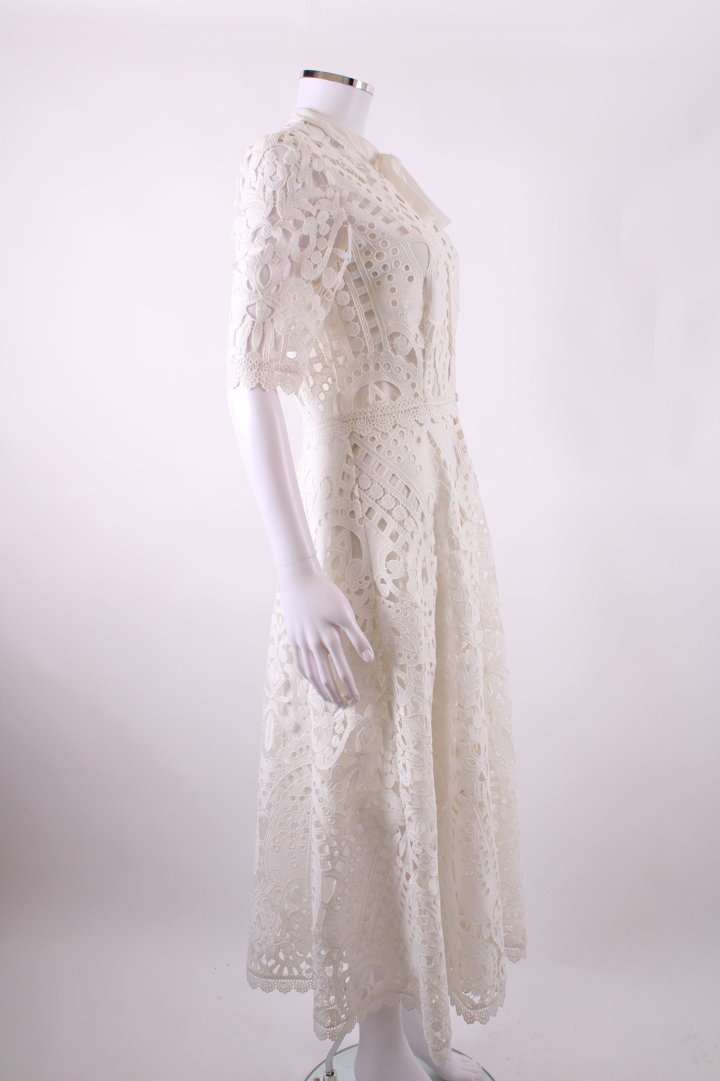 Temperley London S/S Lace Dress White 10 | O/S, White