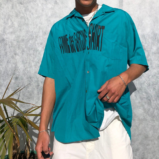 Comme des Garçons SHIRT SS1991 Logo Short Sleeve Shirt | Default Title, Blue