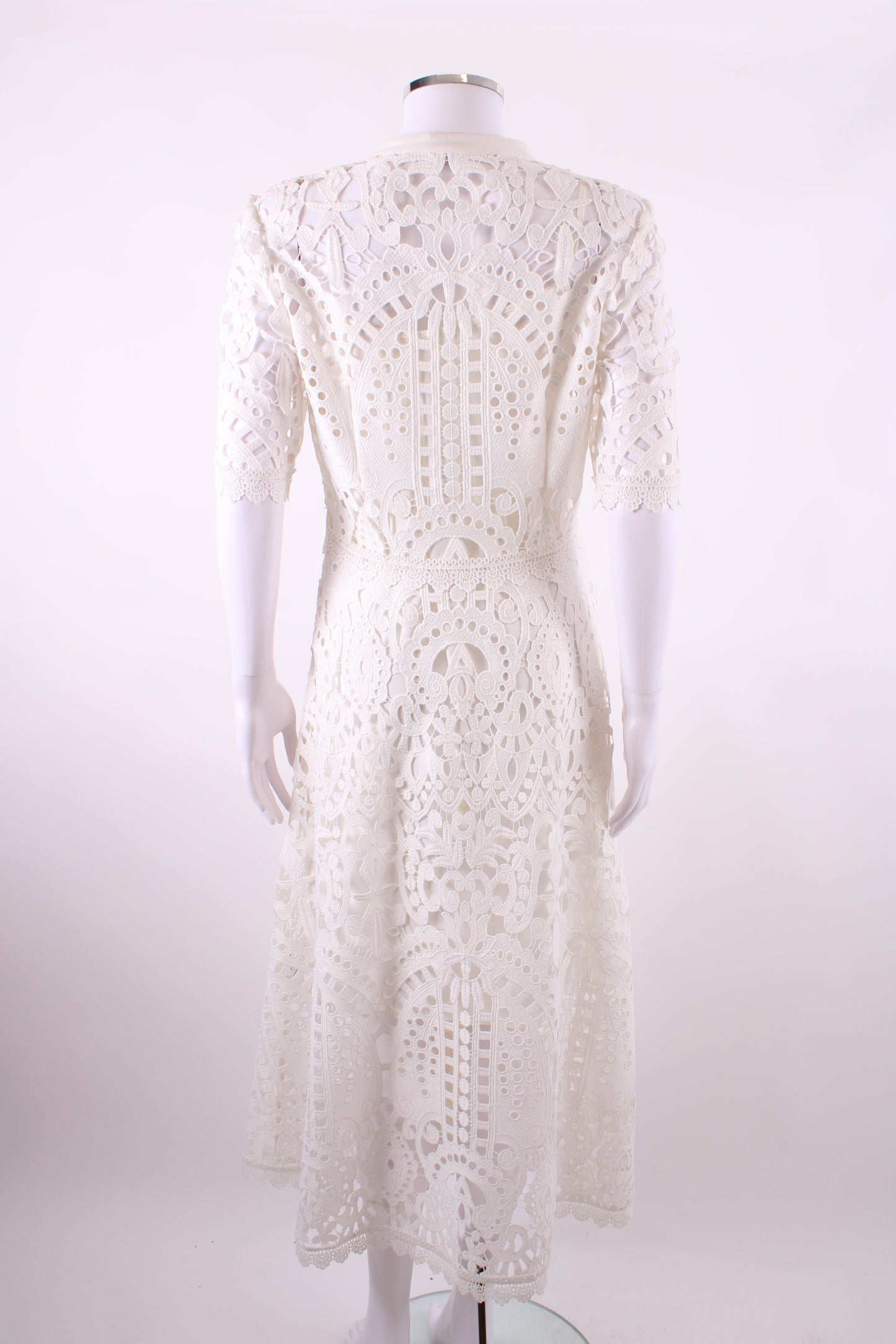 Temperley London S/S Lace Dress White 10 | O/S, White