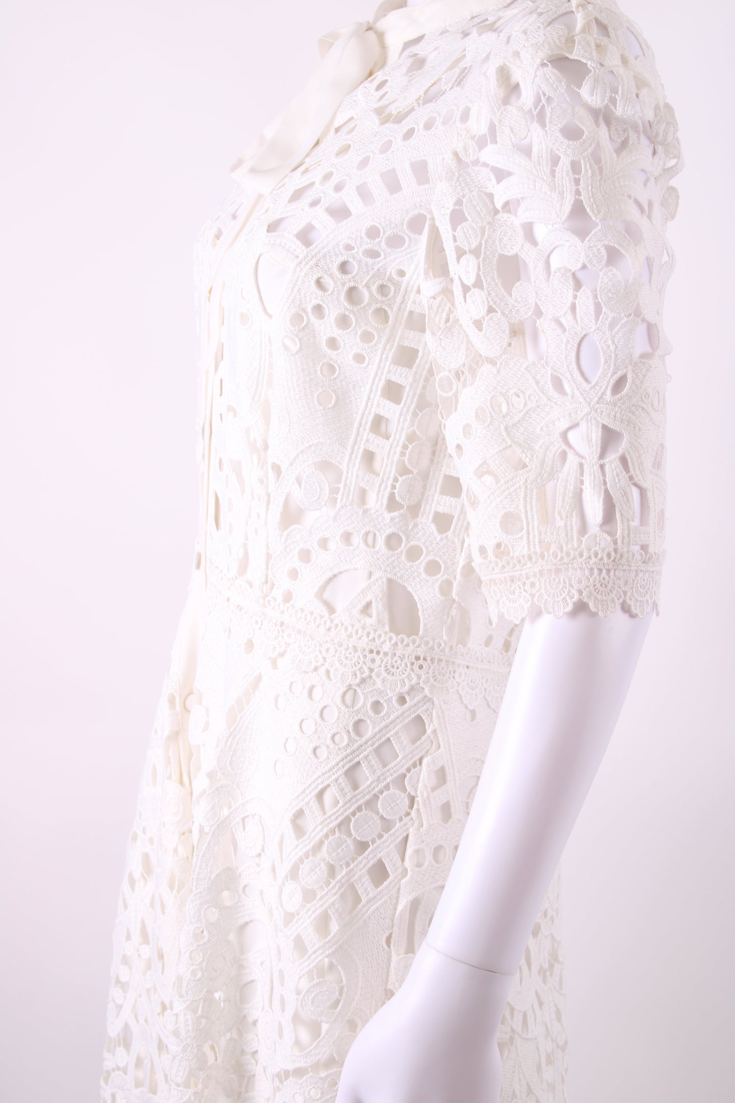 Temperley London S/S Lace Dress White 10 | O/S, White