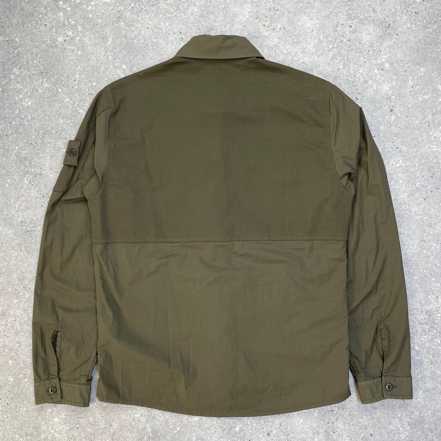 Stone Island Khaki Green Ghost Overshirt Jacket | Small, Green
