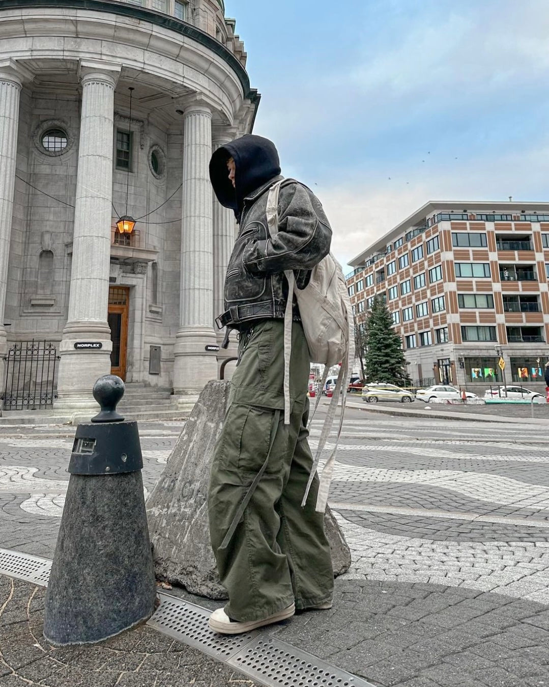 1990S VINTAGE MILITARY CARGO OVERPANTS IN GREEN