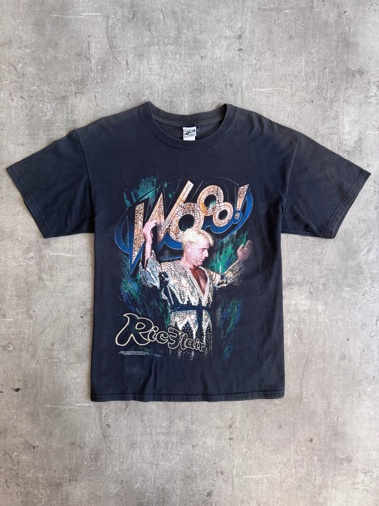 1999 WCW Rick Flair '4 Horsemen' Graphic Tee | Large, Multicoloured