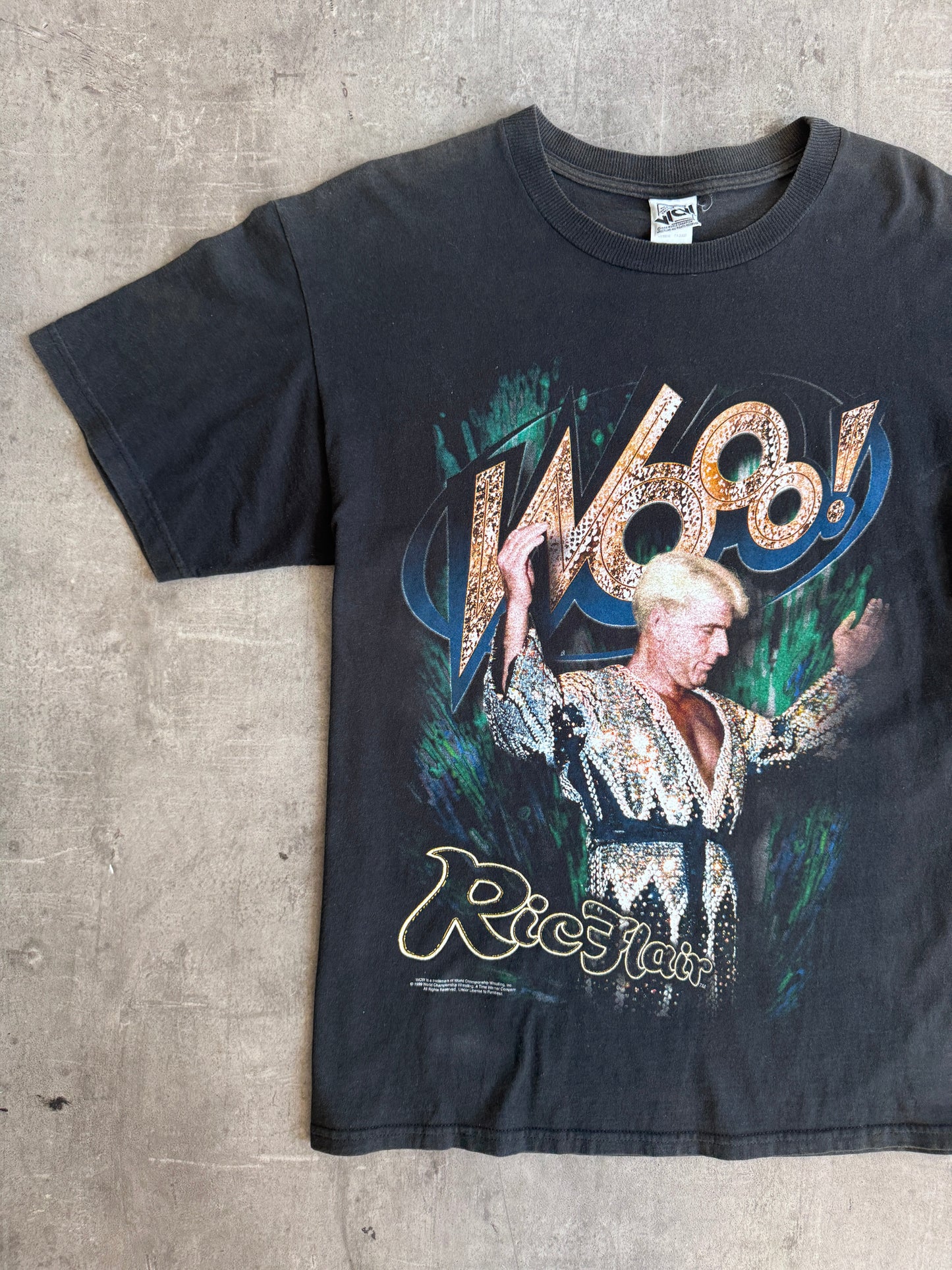1999 WCW Rick Flair '4 Horsemen' Graphic Tee | Large, Multicoloured