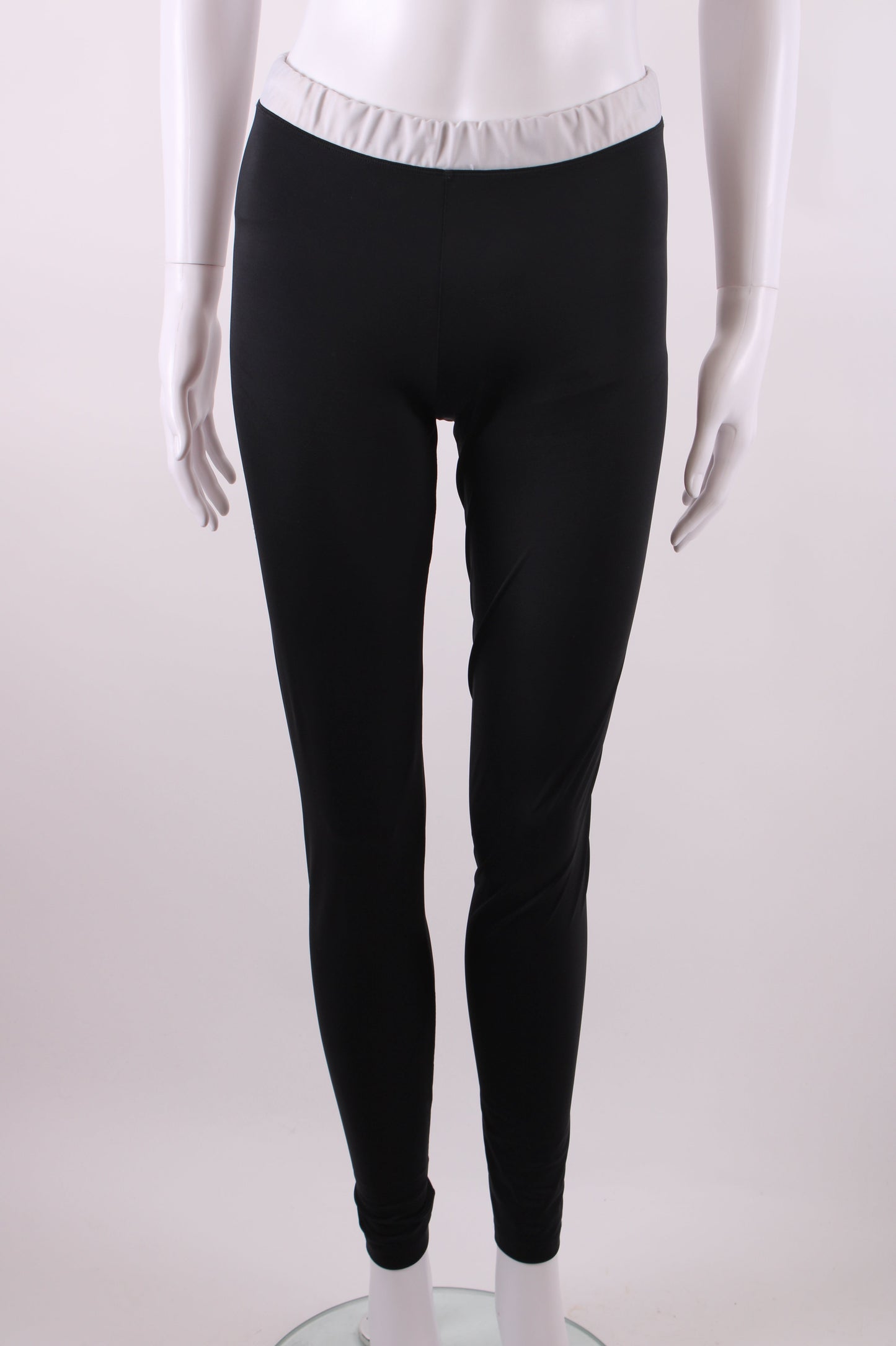 Balmain Crop Top & Leggings Co-ord Black/White 38 | XS, Black