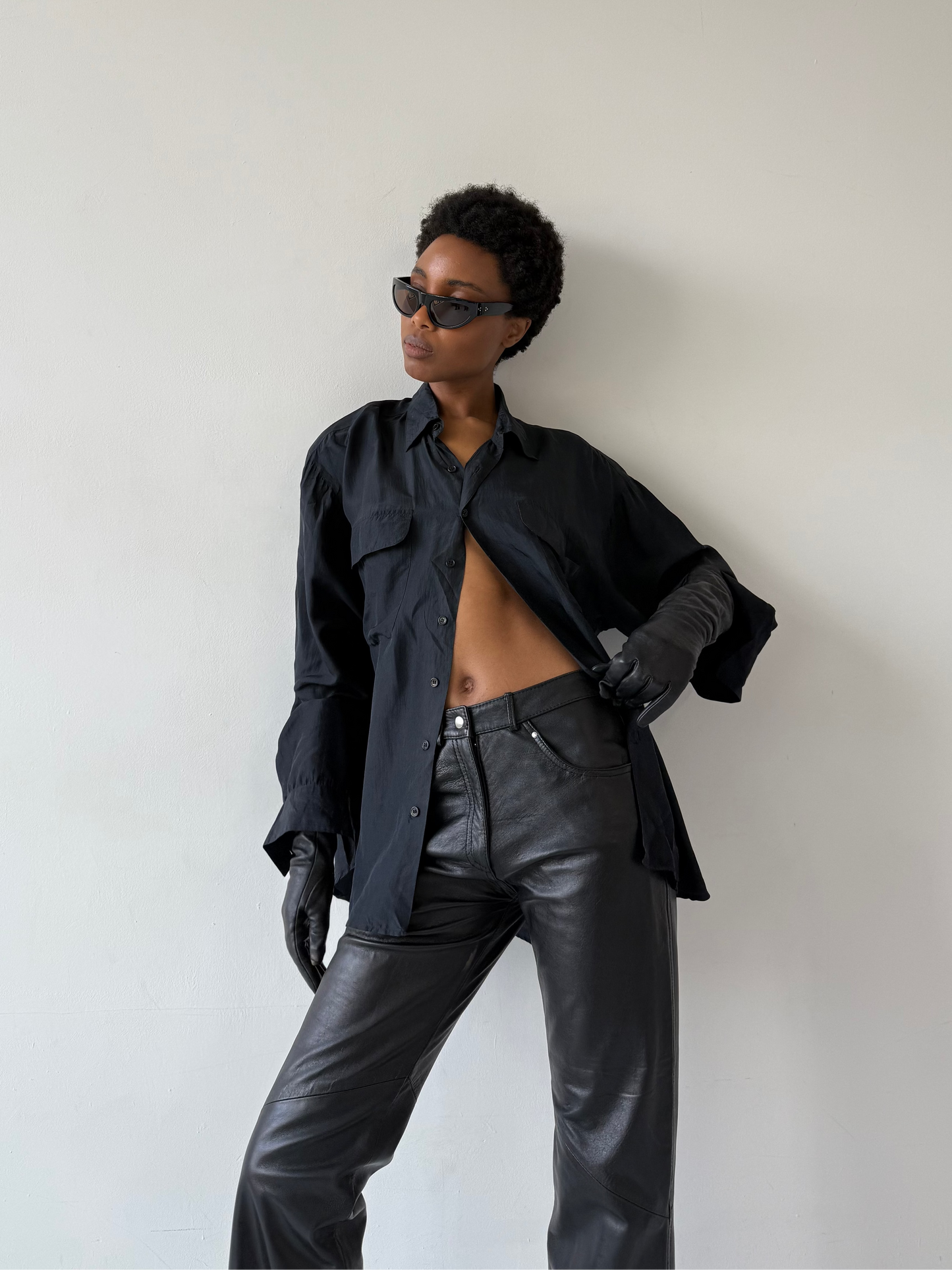 SILK SHIRT | Default Title, Black