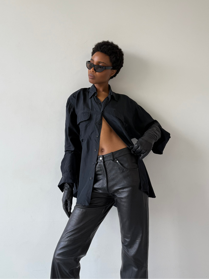 SILK SHIRT | Default Title, Black