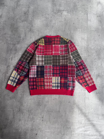 Palace x Beams Knit Plaid Sweater