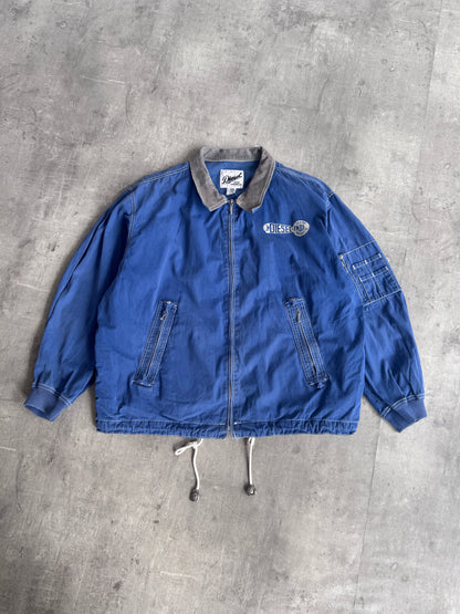 Diesel Jeans Blue Cotton Workwear Jacket