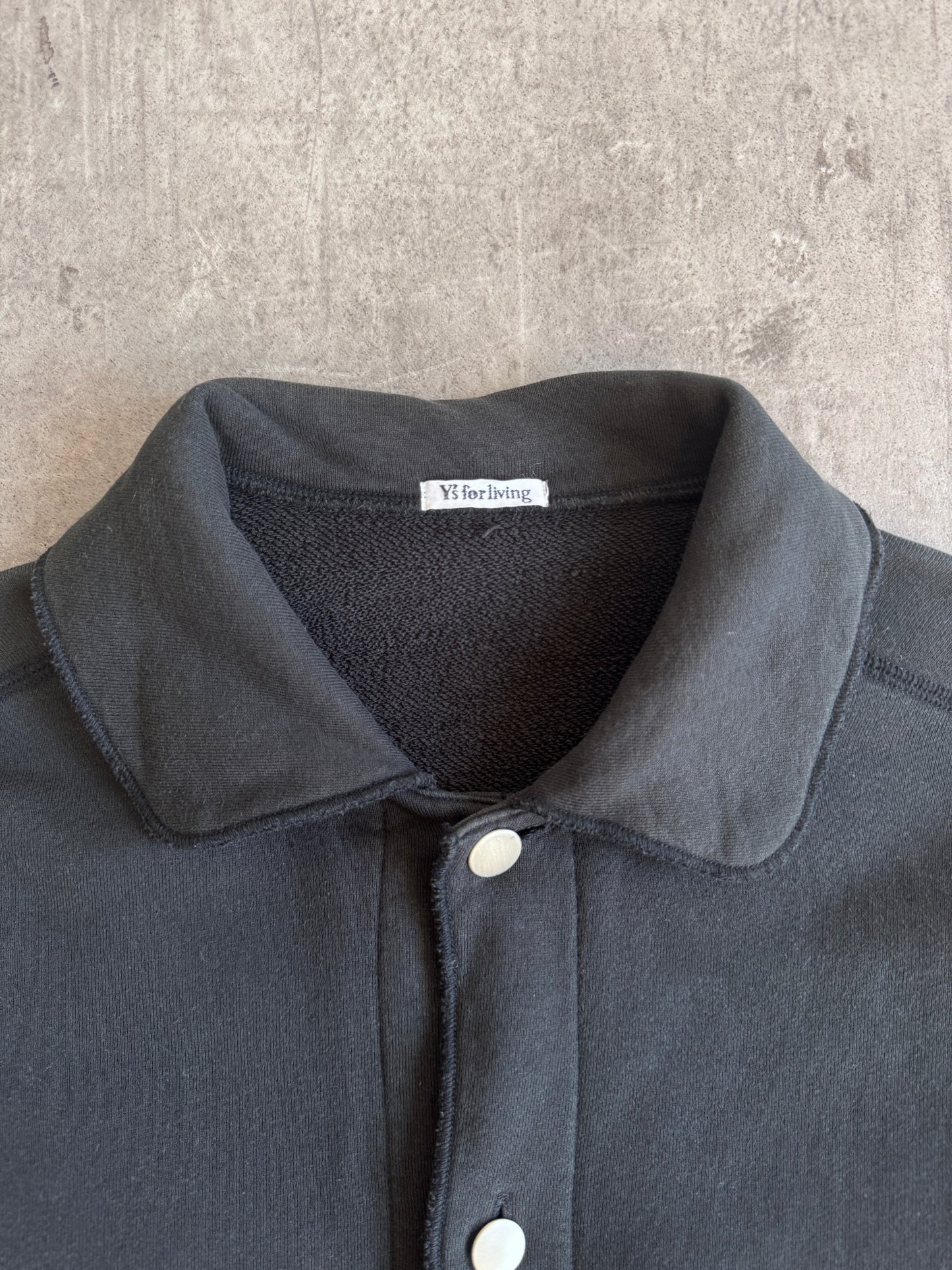 Yohji Yamamoto Button Down Jersey Cotton Beach Jacket | Medium, Red