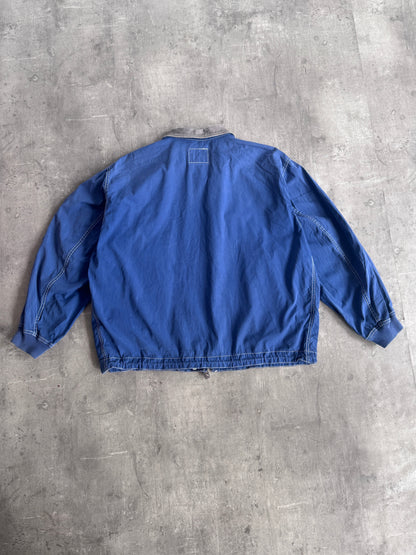 Diesel Jeans Blue Cotton Workwear Jacket