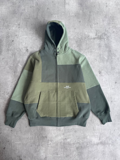 Palace Engineered Garments NY Tri Tone Green Hoodie