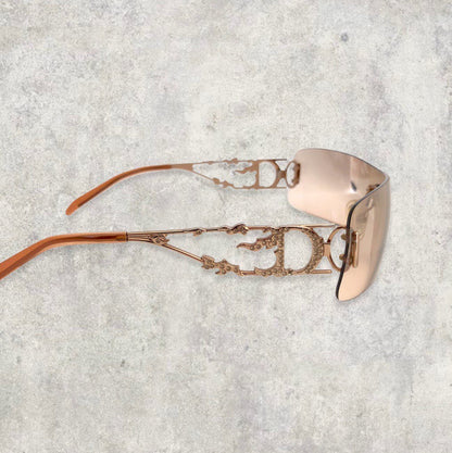 Dior By John Galliano Flame Sunglasses With Bronze/Brown Tint Lenses | O/S, Multicoloured