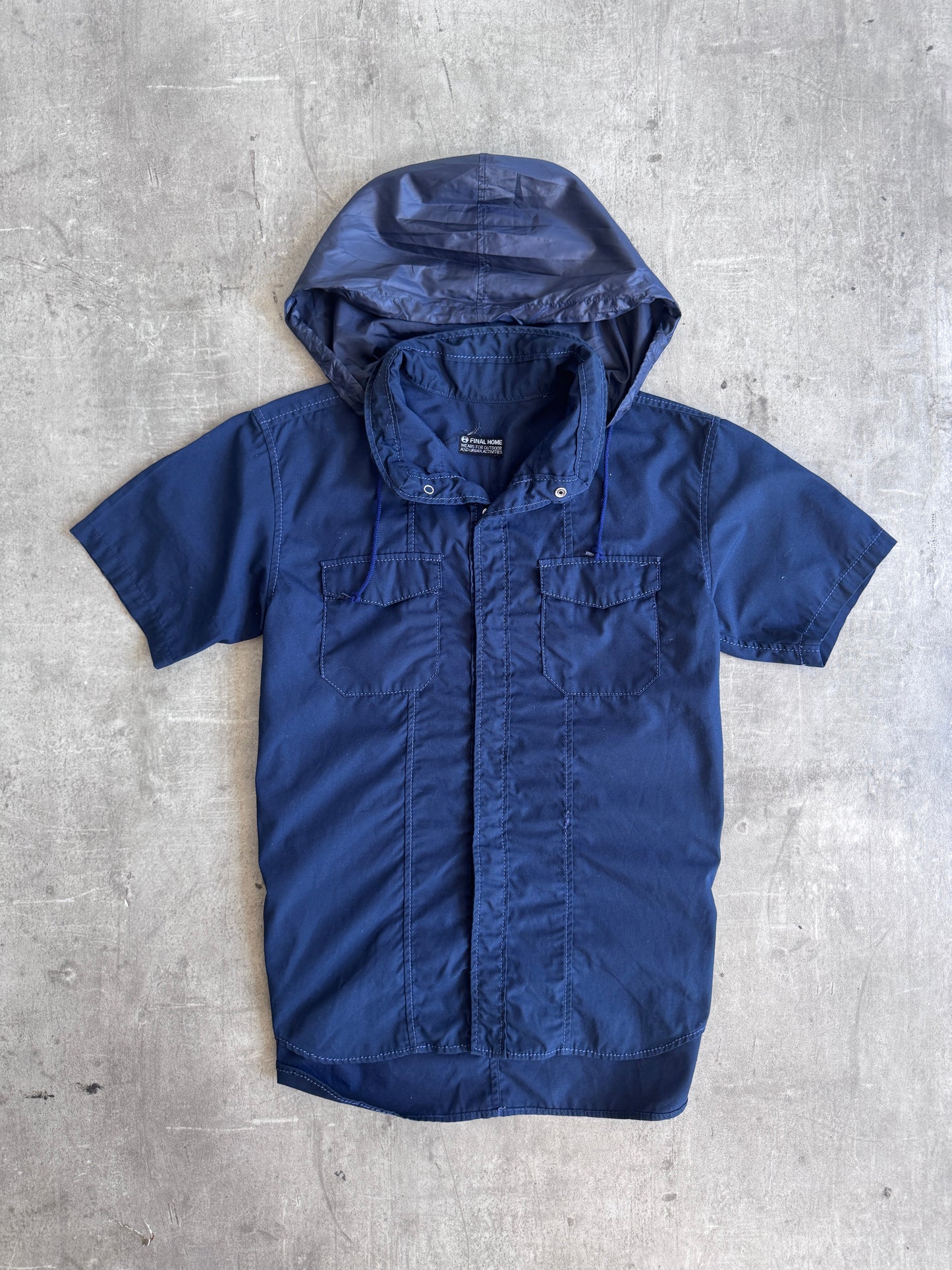 S/S 1999 Issey Miyake Final Home SS Navy Tech Shirt | Small, Multicoloured