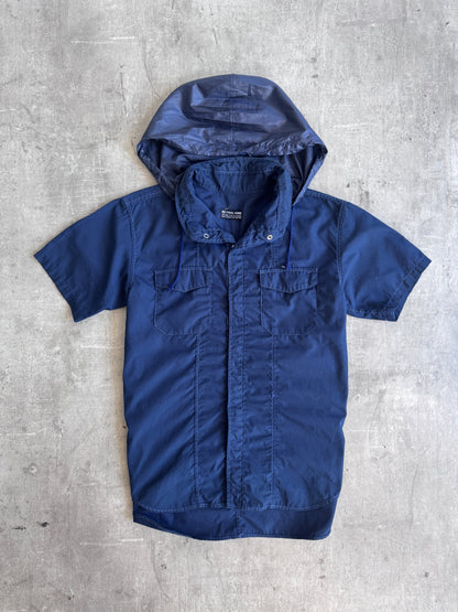 S/S 1999 Issey Miyake Final Home SS Navy Tech Shirt | Small, Multicoloured