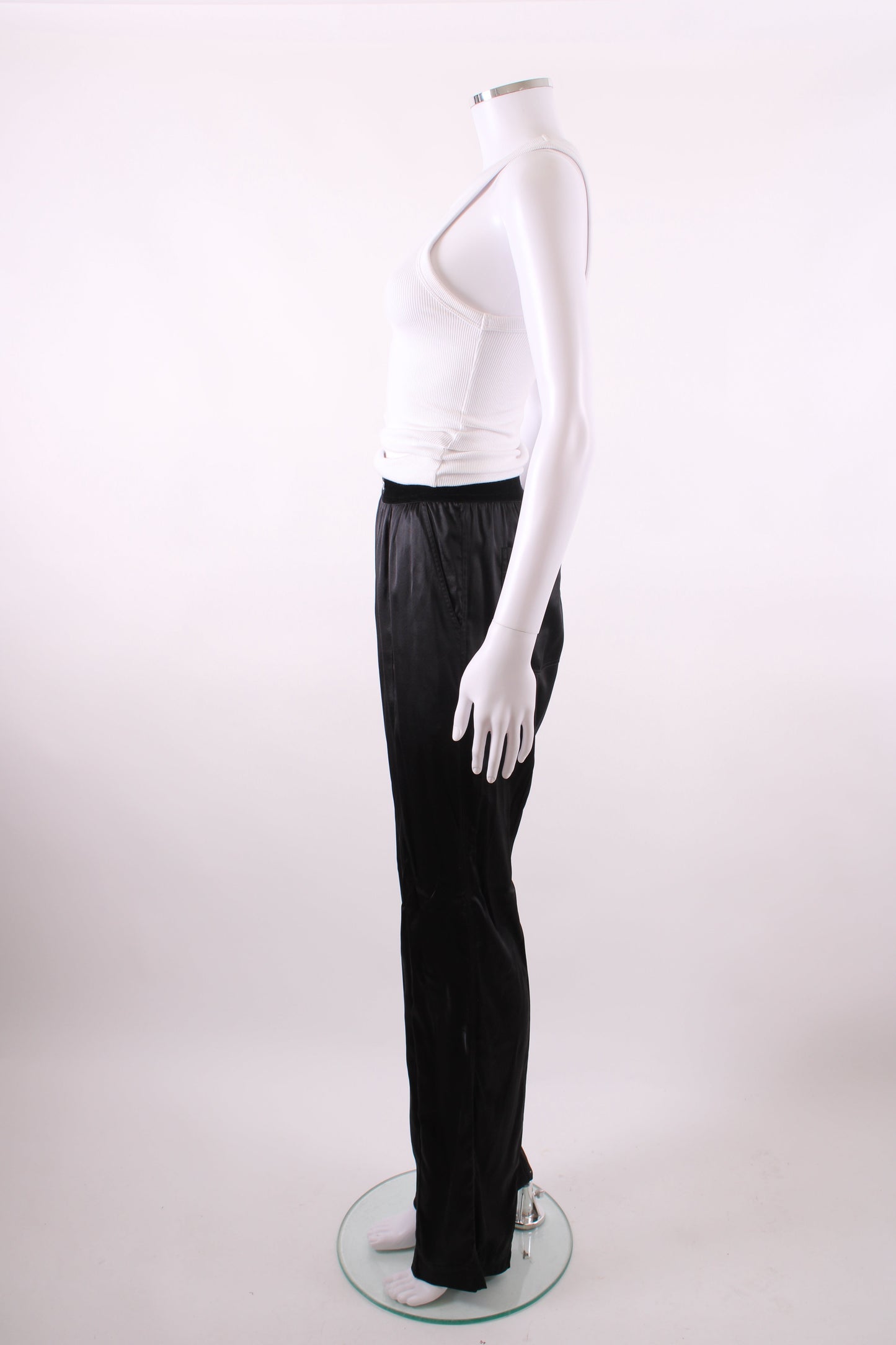 Tom Ford Logo Satin Trousers Black XS | XS, Black