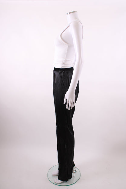 Tom Ford Logo Satin Trousers Black XS | XS, Black
