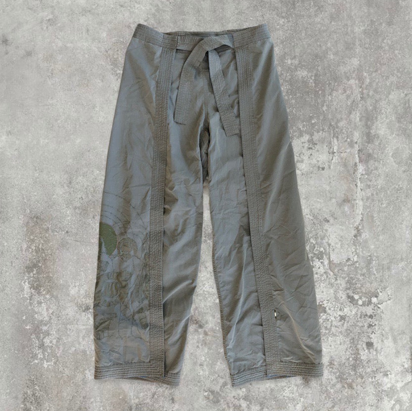 Vintage Maharishi Japanese Wrap Trousers With Iconic Embroidery | Default Title, Multicoloured
